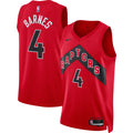 Unisex Toronto Raptors Scottie Barnes Nike Red Swingman Jersey - Icon Edition product image 1, provided for visual reference