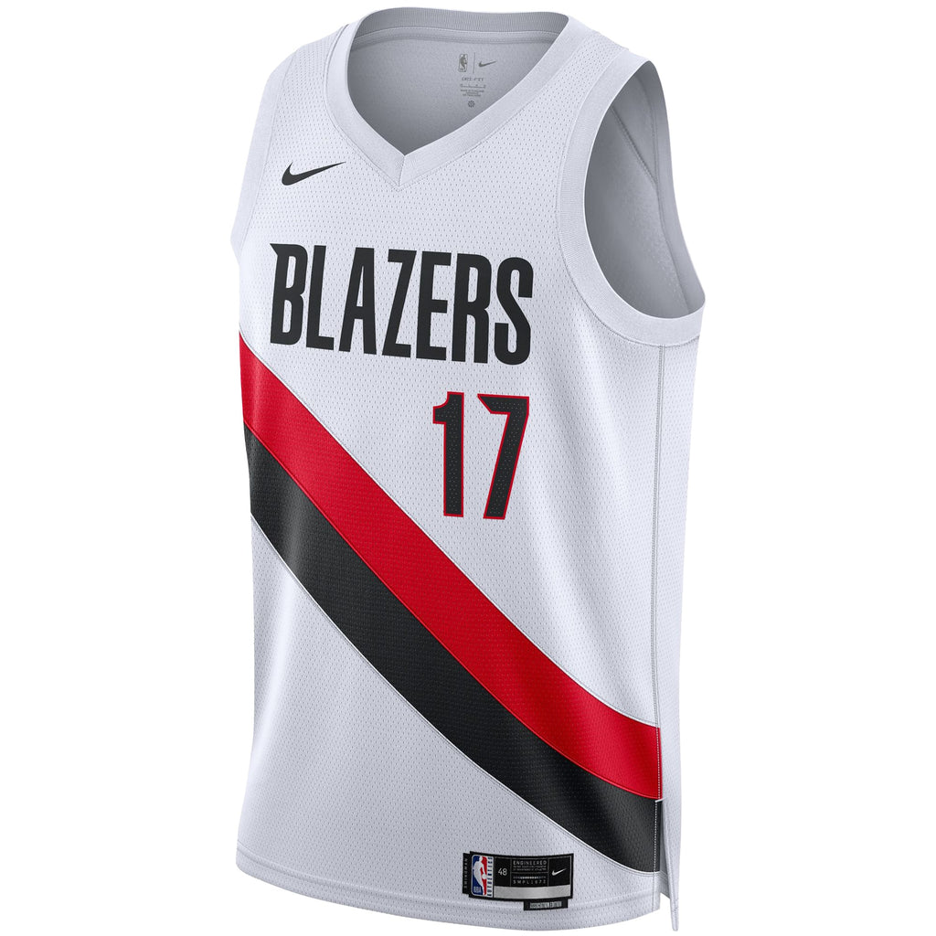 Unisex Portland Trail Blazers Shaedon Sharpe Nike White Swingman Player Jersey - Association Edition product image 3,