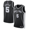 Unisex San Antonio Spurs Stephon Castle Nike Black Swingman Jersey - Icon Edition product image 1, provided for visual