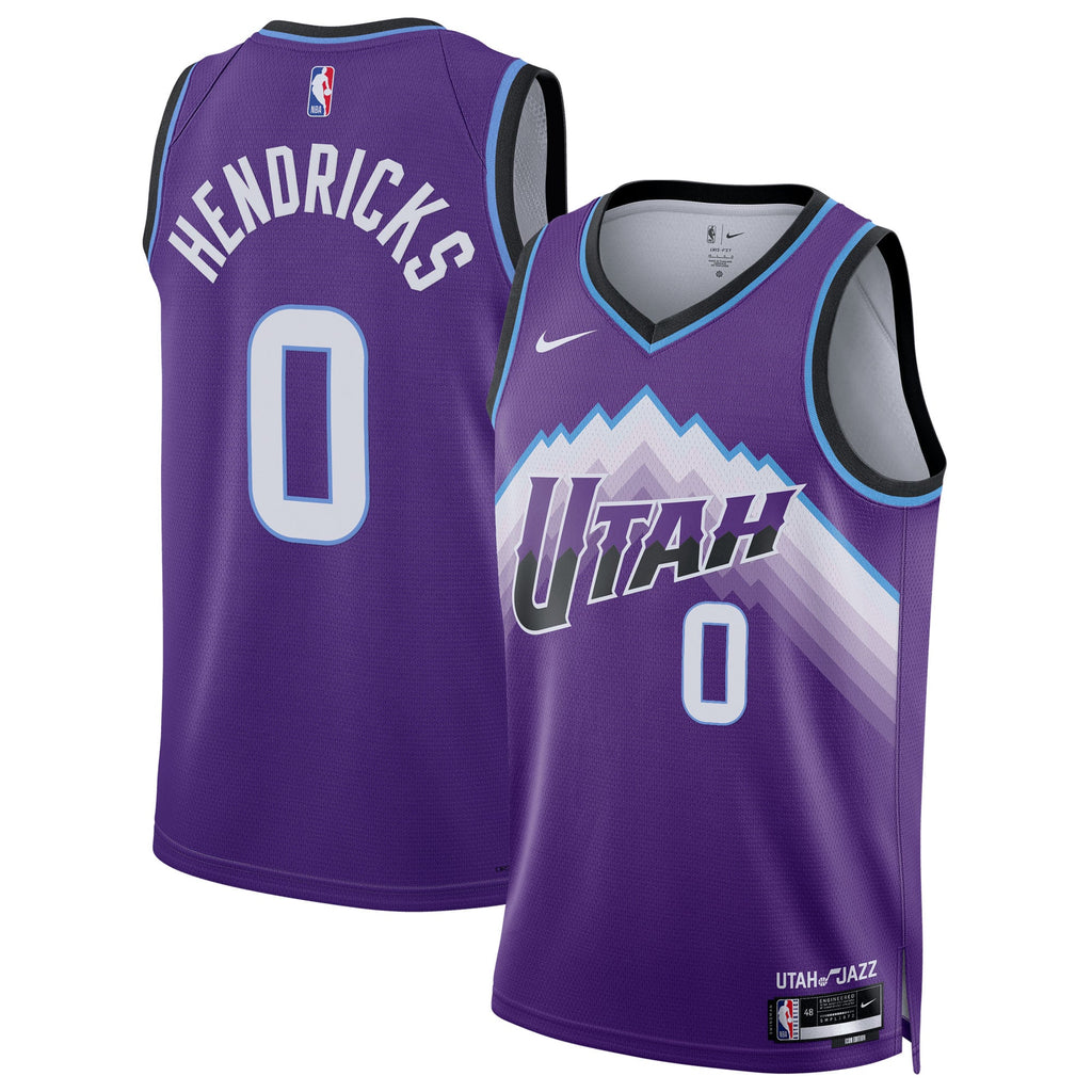 Unisex Utah Jazz Taylor Hendricks Nike Purple Swingman Jersey - Icon Edition product image 1, provided for visual reference