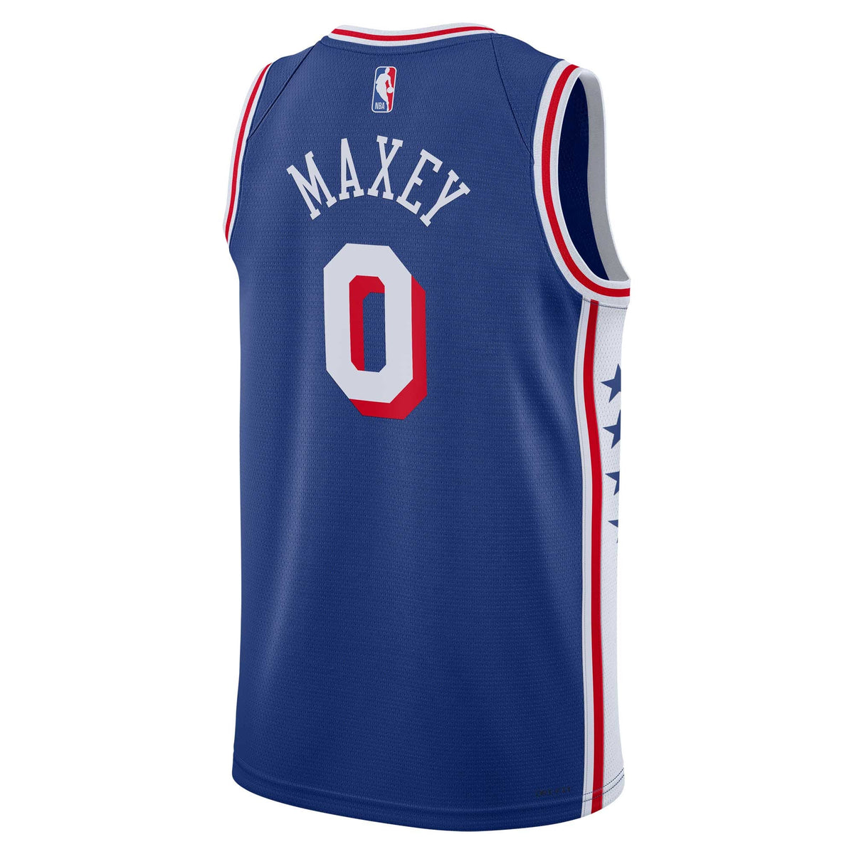 Unisex Philadelphia 76ers Tyrese Maxey Nike Royal Swingman Jersey - Icon Edition product image 4, provided for visual
