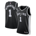 Unisex San Antonio Spurs Victor Wembanyama Nike Black Swingman Jersey - Icon Edition product image 1, provided for visual