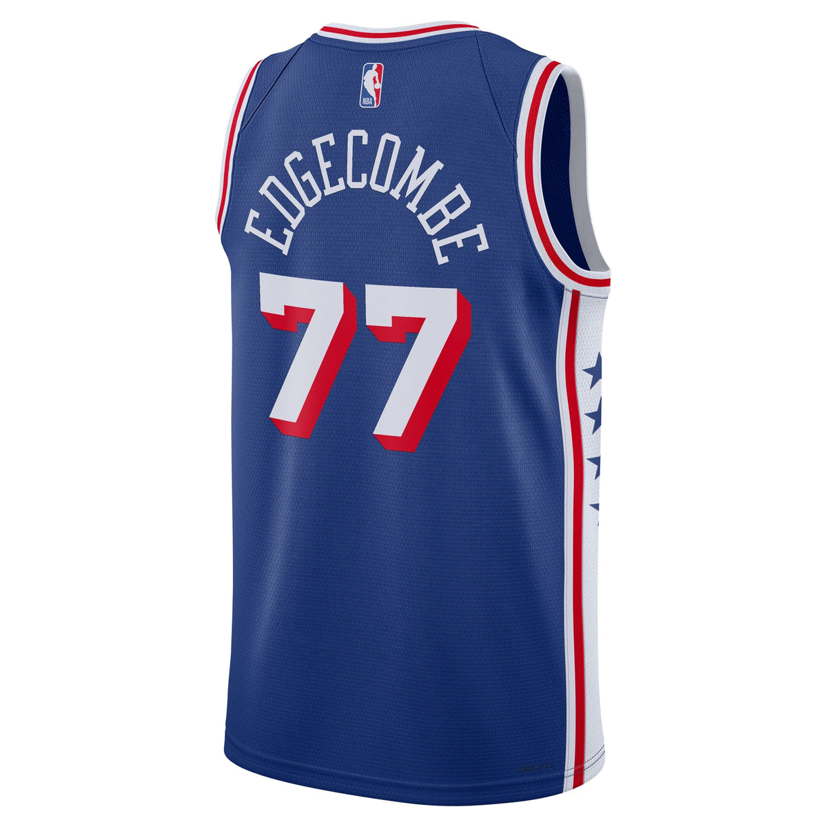 Unisex Philadelphia 76ers VJ Edgecombe Nike Royal Swingman Jersey - Icon Edition product image 4, provided for visual
