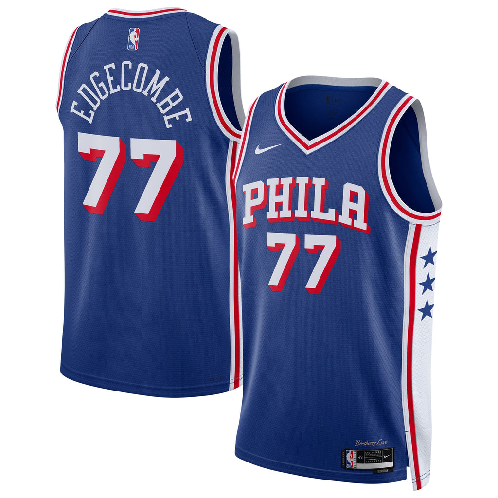 Unisex Philadelphia 76ers VJ Edgecombe Nike Royal Swingman Jersey - Icon Edition product image 1, provided for visual
