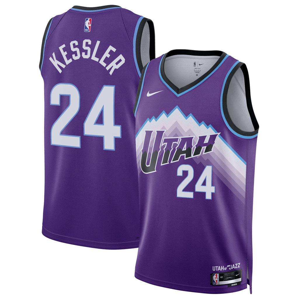 Unisex Utah Jazz Walker Kessler Nike Purple Swingman Jersey - Icon Edition product image 1, provided for visual reference