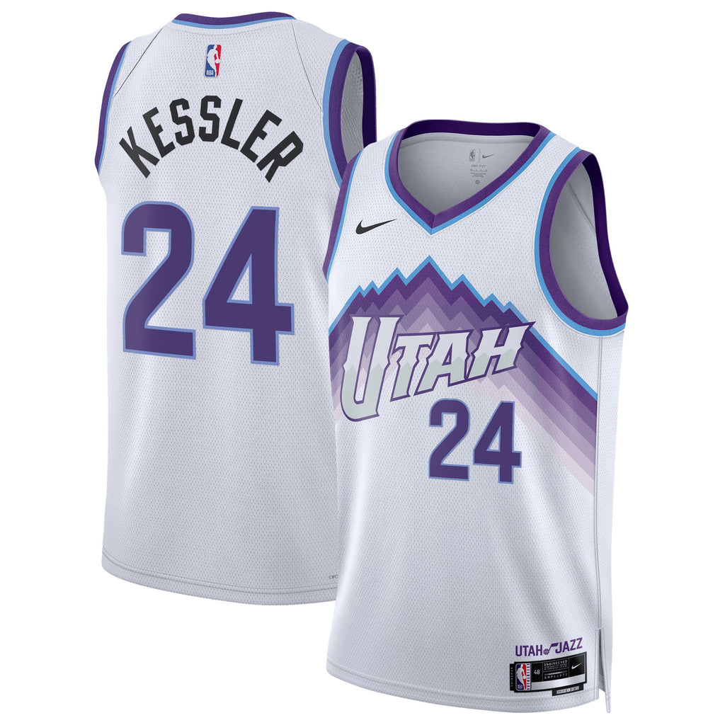Unisex Utah Jazz Walker Kessler Nike White Swingman Jersey - Association Edition product image 2, provided for visual
