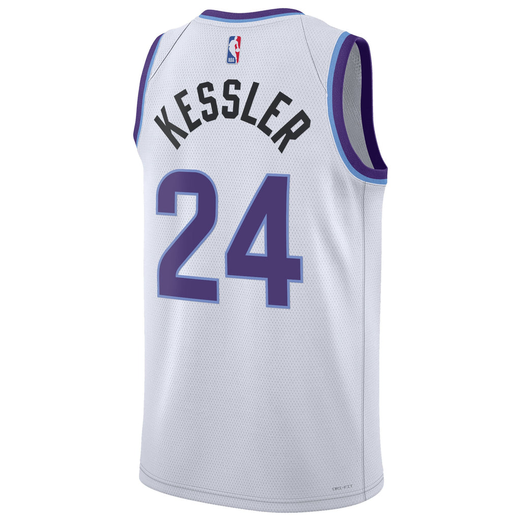 Unisex Utah Jazz Walker Kessler Nike White Swingman Jersey - Association Edition product image 4, provided for visual