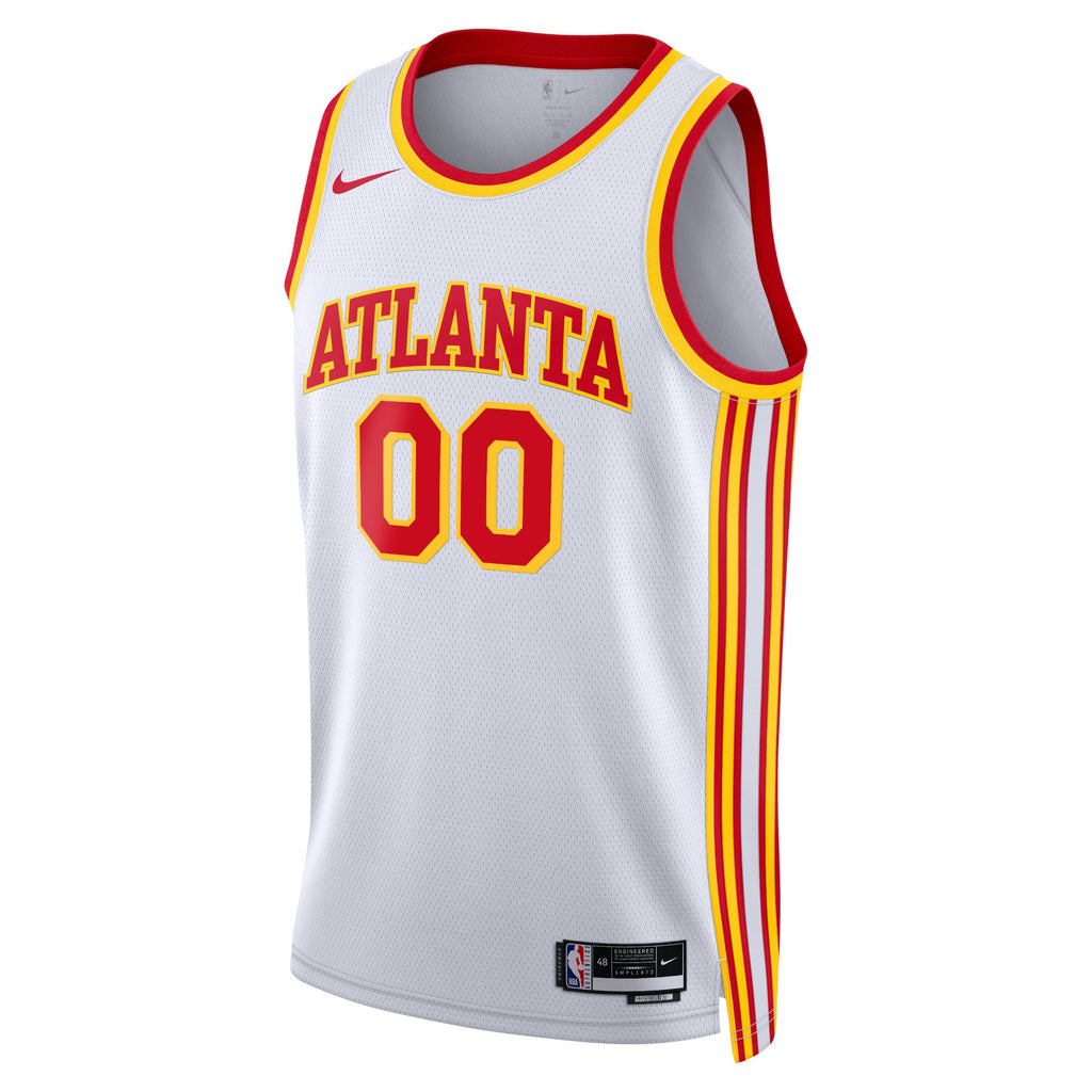 Unisex Atlanta Hawks Nike White Swingman Custom Jersey - Association Edition product image 3, provided for visual reference