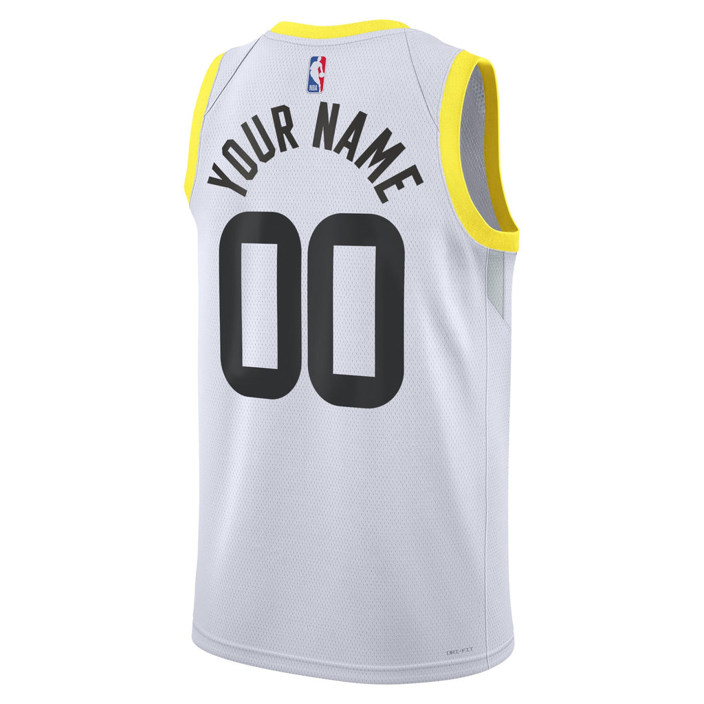 Unisex Utah Jazz Nike White Swingman Custom Jersey - Association Edition product image 4, provided for visual reference and