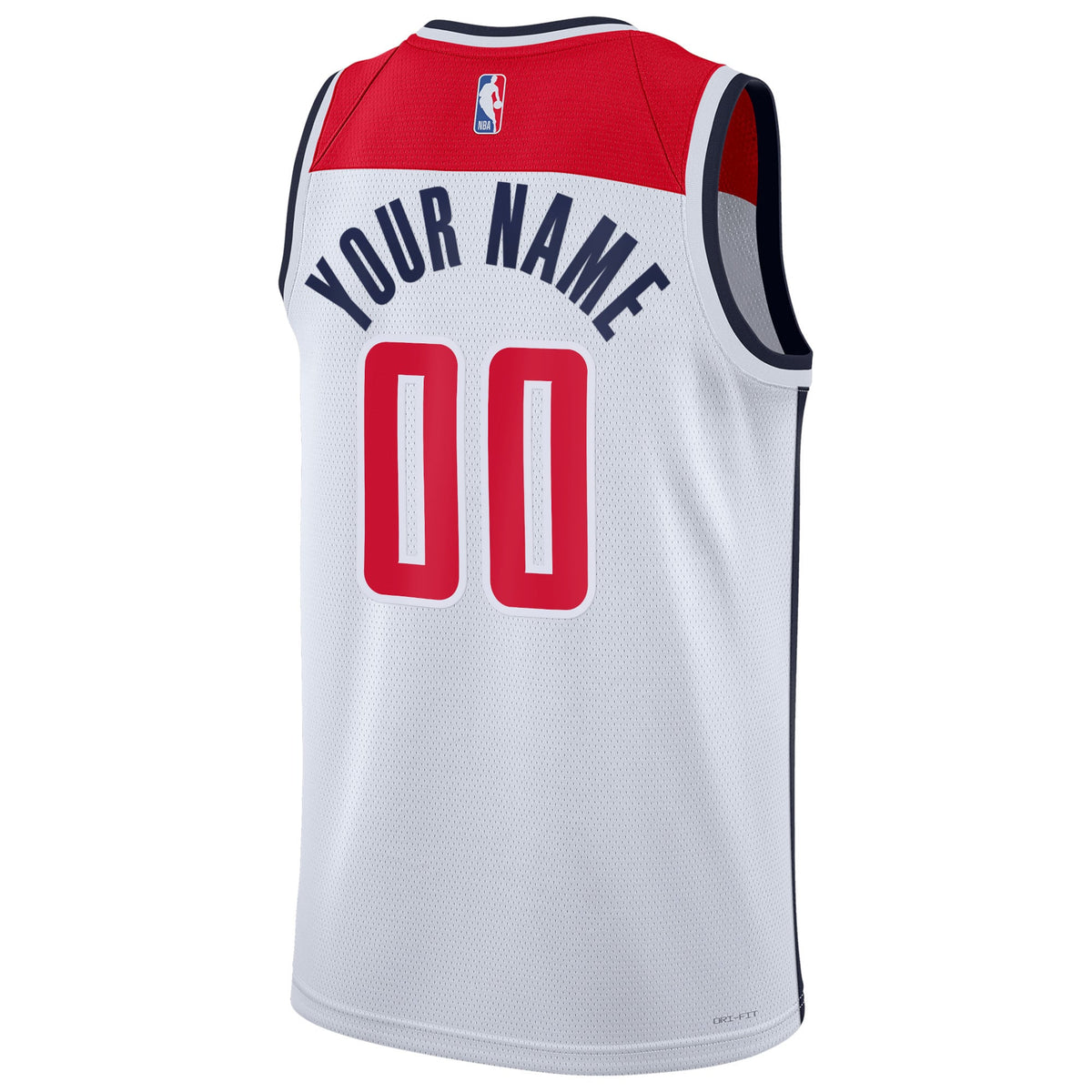 Unisex Washington Wizards Nike White Swingman Custom Jersey - Association Edition product image 4, provided for visual