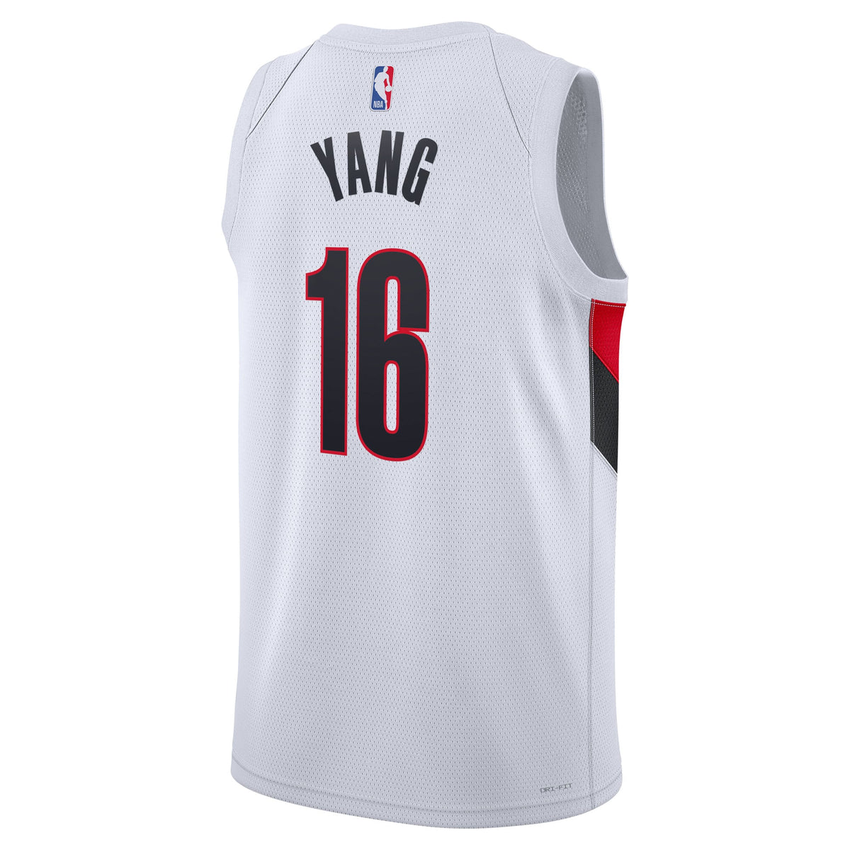 Unisex Portland Trail Blazers Yang Hansen Nike White Swingman Jersey - Association Edition product image 4, provided for