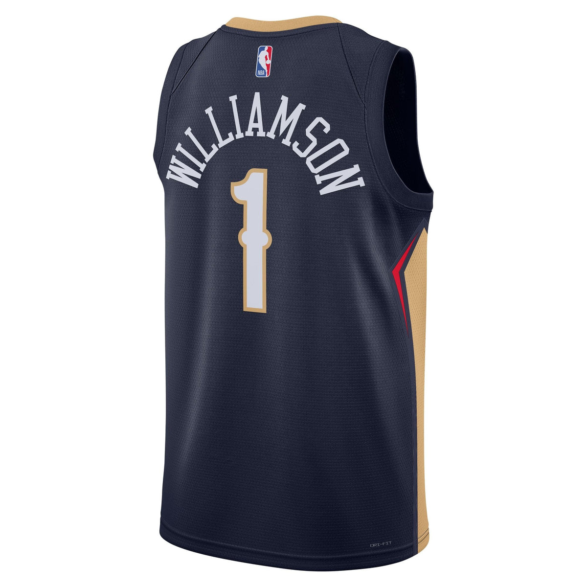 Unisex New Orleans Pelicans Zion Williamson Nike Navy Swingman Jersey - Icon Edition product image 4, provided for visual