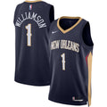 Unisex New Orleans Pelicans Zion Williamson Nike Navy Swingman Jersey - Icon Edition product image 1, provided for visual