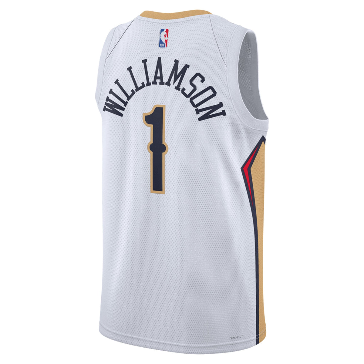 Unisex New Orleans Pelicans Zion Williamson Nike White Swingman Jersey - Association Edition product image 4, provided for