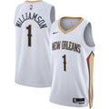 Unisex New Orleans Pelicans Zion Williamson Nike White Swingman Jersey - Association Edition product image 1, provided for