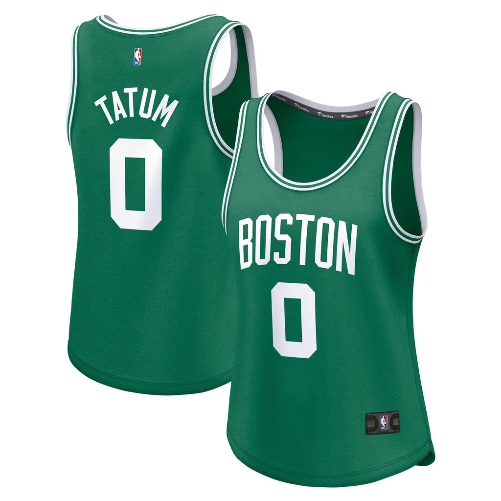 Boston Celtics Jayson Tatum Fanatics Kelly Green Fast Break Player Jersey - Icon Edition for Women product image 2, provided