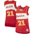 Atlanta Hawks Dominique Wilkins Mitchell & Ness Red Hardwood Classics Swingman Jersey for Women product image 1, provided