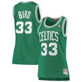 Boston Celtics Larry Bird Mitchell & Ness Green 1985-86 Hardwood Classics Swingman Jersey for Women product image 1,