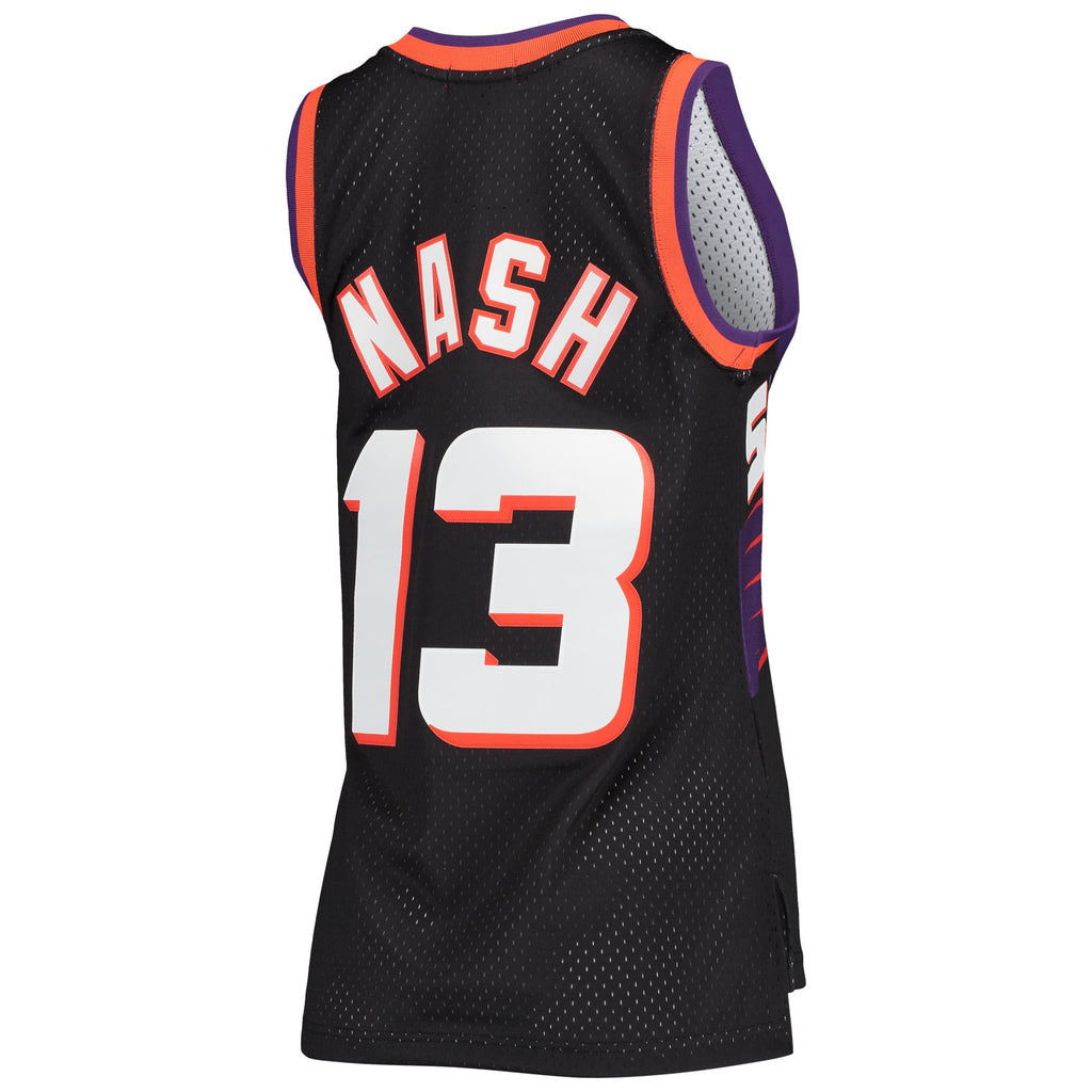 Phoenix Suns Steve Nash Mitchell & Ness Black Hardwood Classics Swingman Jersey for Women product image 4, provided for