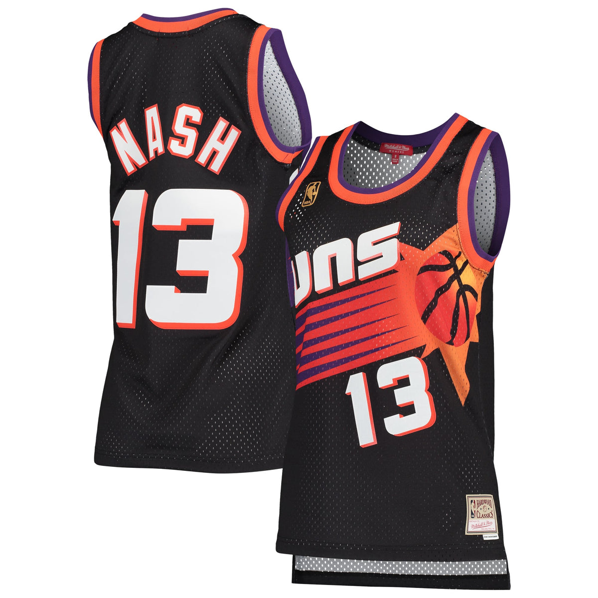 Phoenix Suns Steve Nash Mitchell & Ness Black Hardwood Classics Swingman Jersey for Women product image 1, provided for