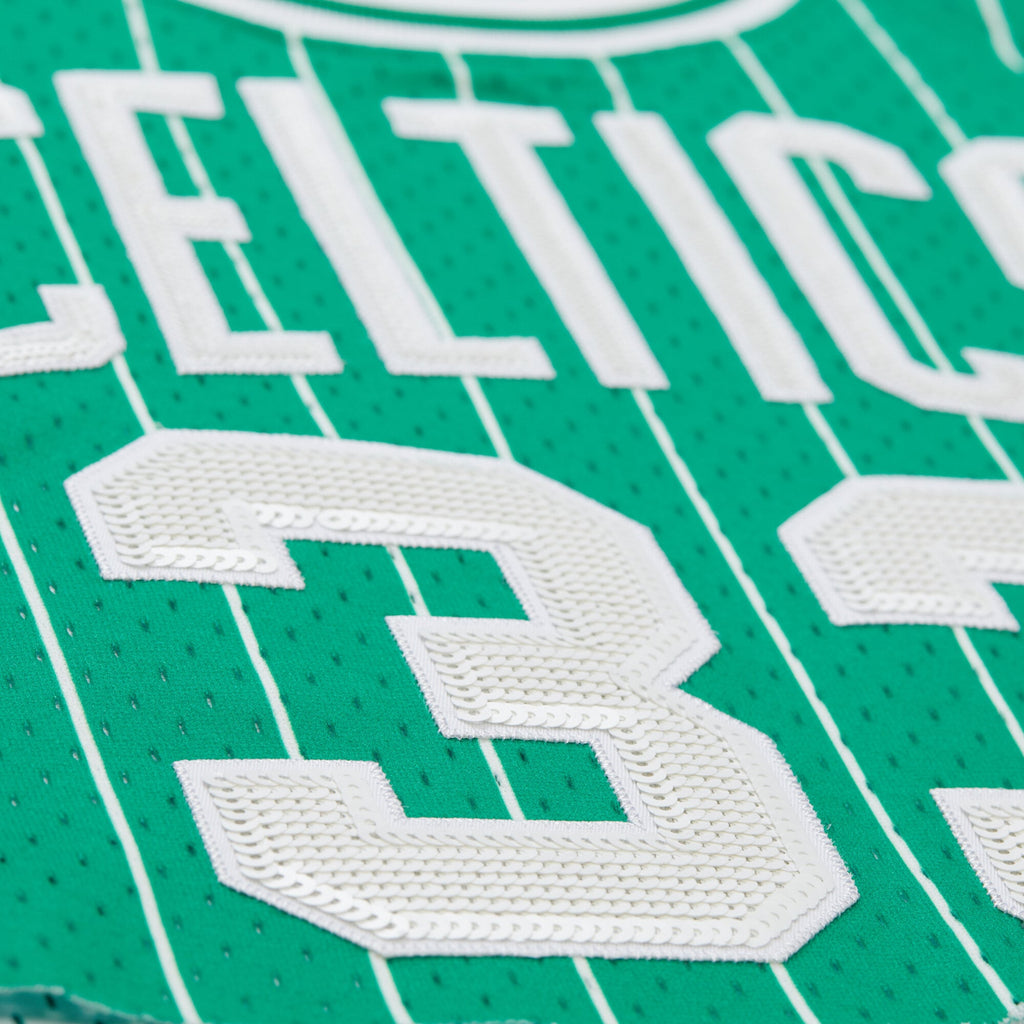 Boston Celtics Larry Bird Mitchell & Ness x DANNIJO Kelly Green Fashion Cropped Basketball Jersey for Women product image 5,
