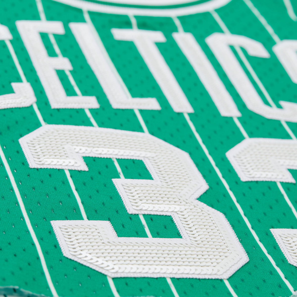 Boston Celtics Larry Bird Mitchell & Ness x DANNIJO Kelly Green Fashion Cropped Basketball Jersey for Women product image 5,