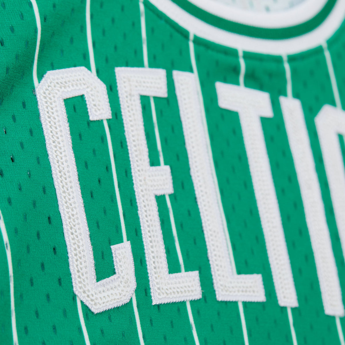 Boston Celtics Larry Bird Mitchell & Ness x DANNIJO Kelly Green Fashion Cropped Basketball Jersey for Women product image 6,