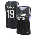 Youth Utah Jazz Ace Bailey Fanatics Black 2025 NBA Draft First Round Pick Fast Break Replica Jersey - Statement Edition
