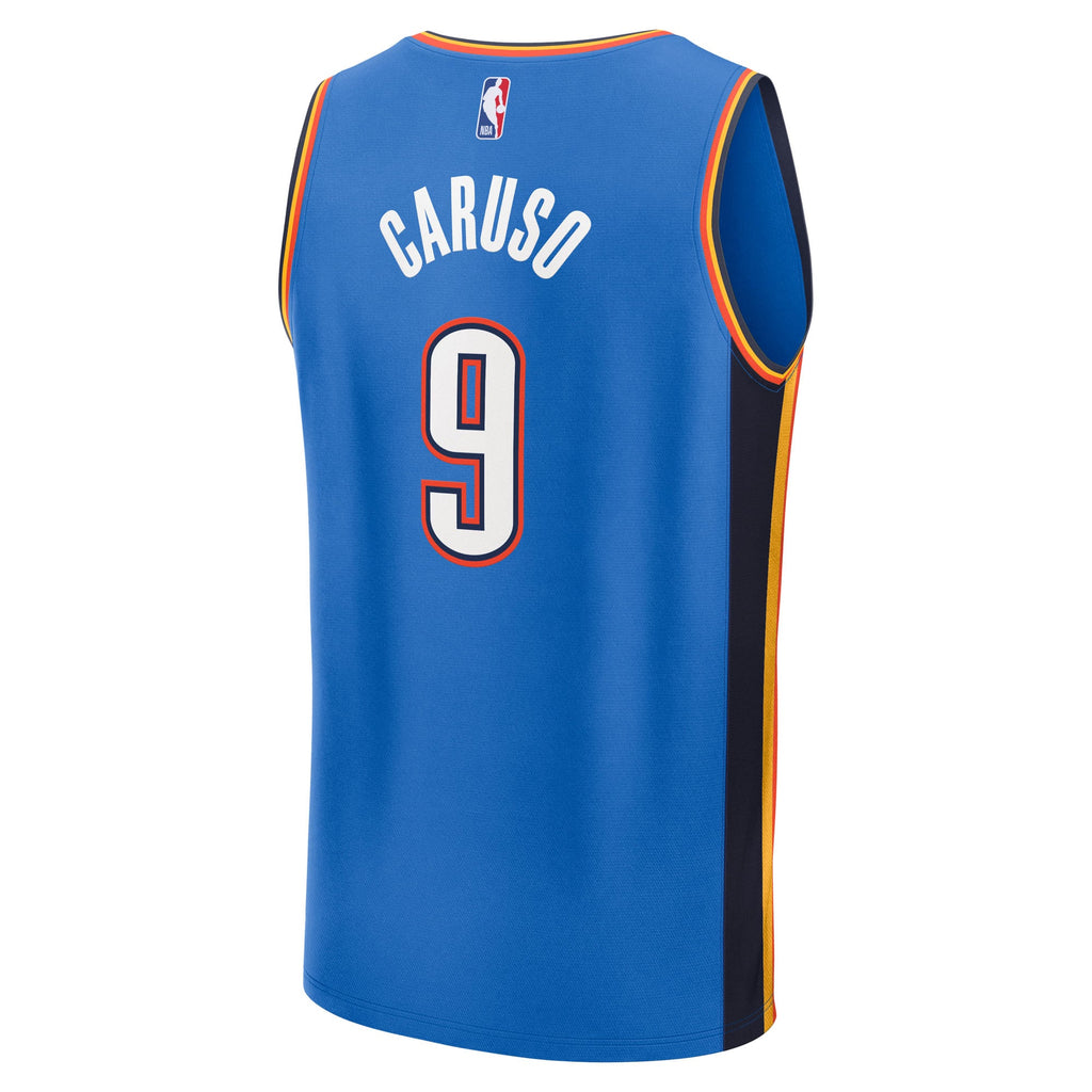 Youth Oklahoma City Thunder Alex Caruso Fanatics Blue 2025 NBA Finals Champions Fast Break Replica Player Jersey - Icon