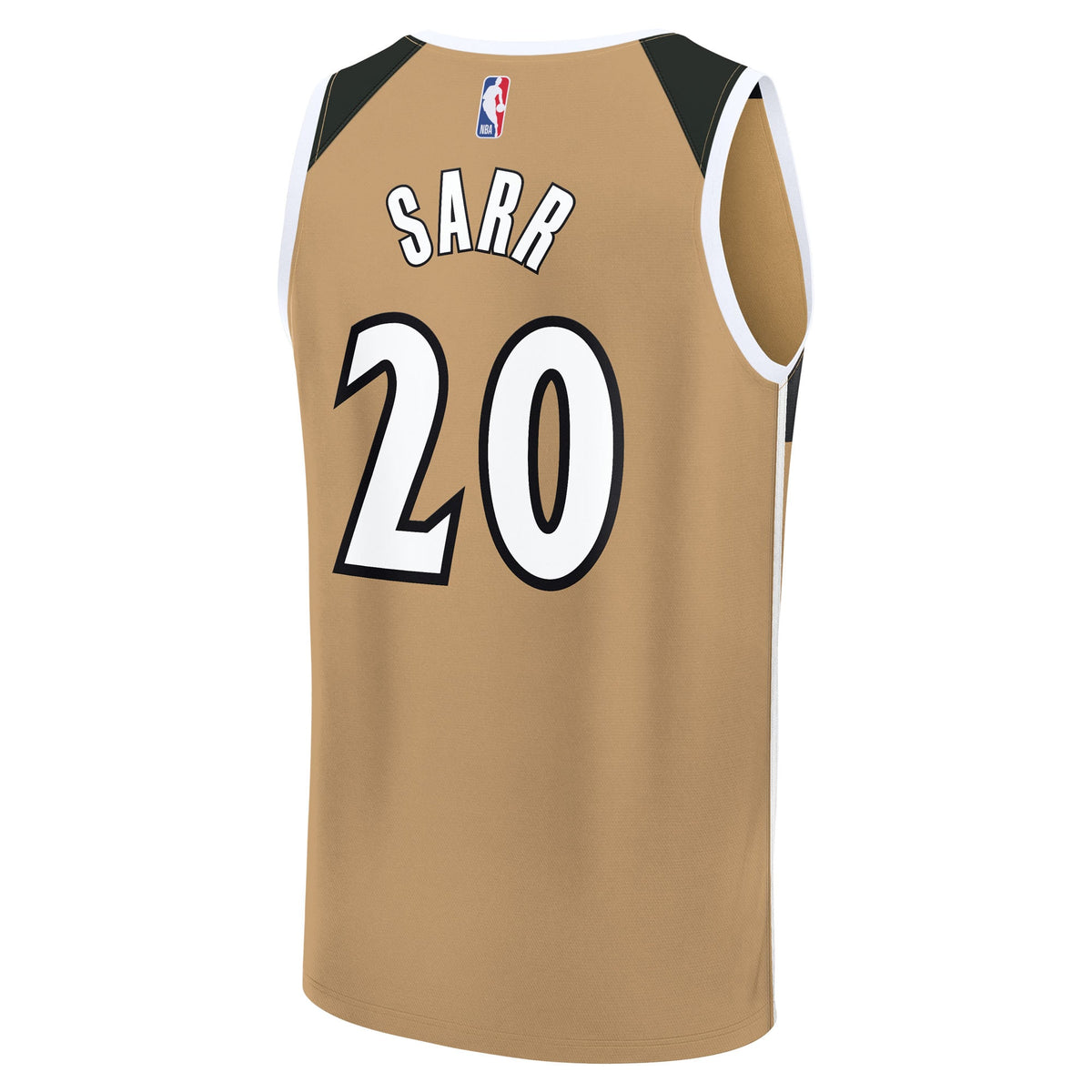 Youth Washington Wizards Alex Sarr Fanatics Gold Fast Break Jersey - City Edition product image 4, provided for visual