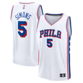 Youth Philadelphia 76ers Anfernee Simons Fanatics White Fast Break Replica Jersey - Association Edition product image 1,