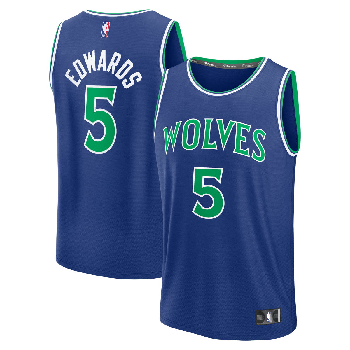 Youth Minnesota Timberwolves Anthony Edwards Fanatics Blue Fast Break Jersey - Icon Edition product image 1, provided for