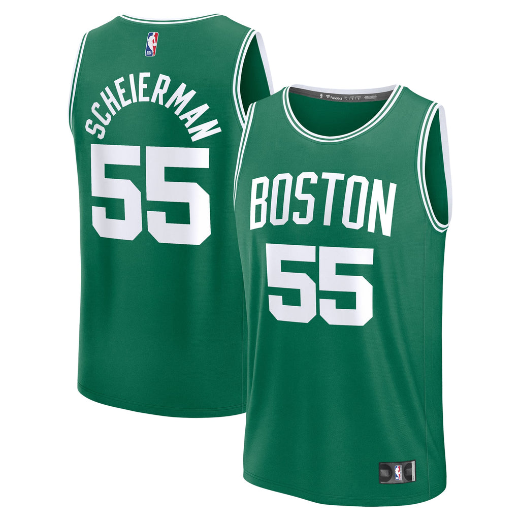 Youth Boston Celtics Baylor Scheierman Fanatics Kelly Green 2024 NBA Draft Fast Break Player Jersey - Icon Edition product