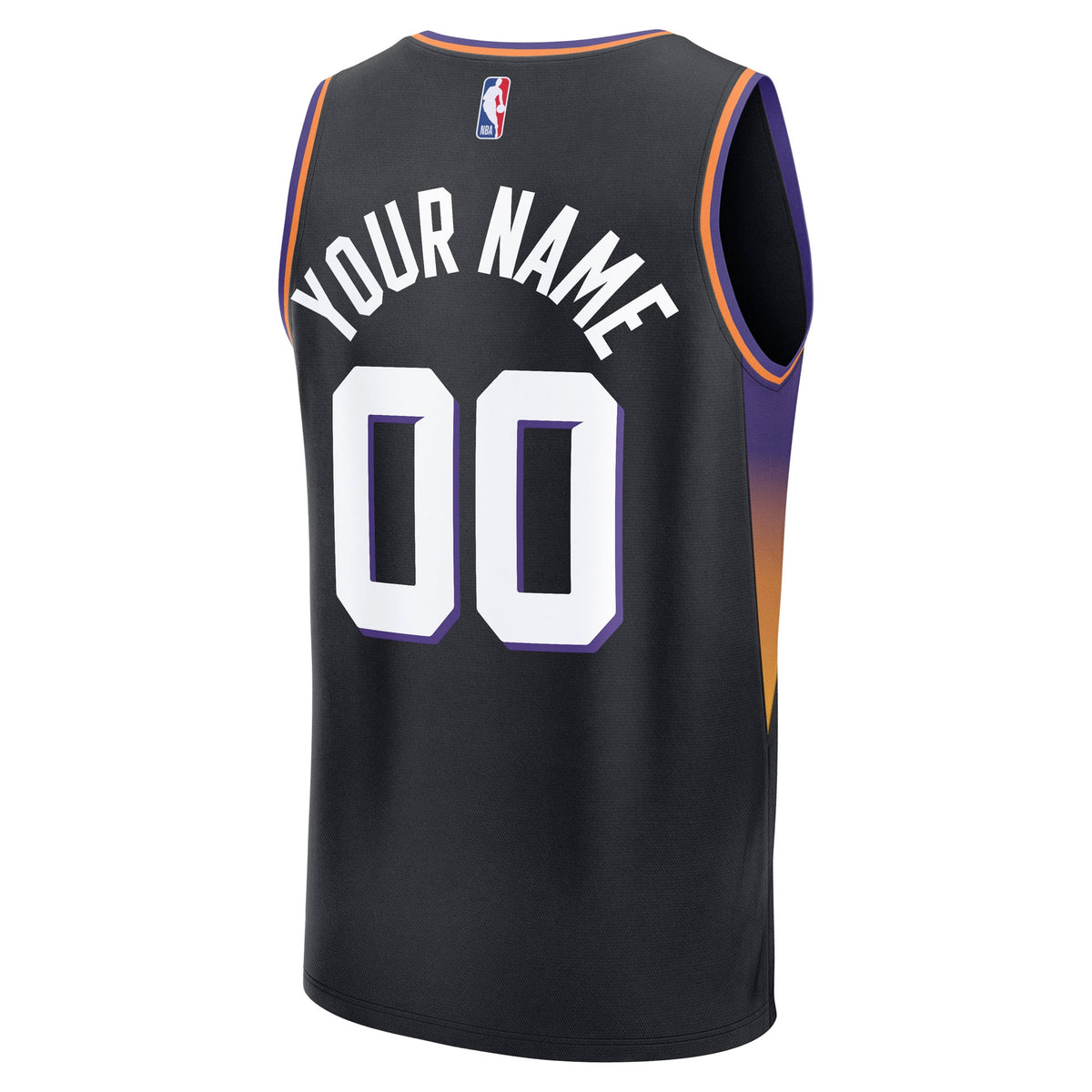 Youth Phoenix Suns Fanatics Black Fast Break Custom Jersey - Statement Edition product image 4, provided for visual