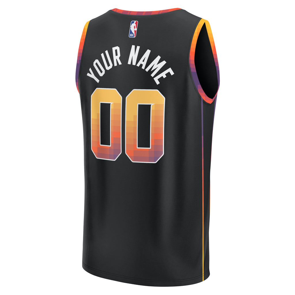 Youth Phoenix Suns Fanatics Black Fast Break Replica Custom Jersey - Statement Edition product image 4, provided for visual