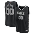 Youth San Antonio Spurs Fanatics Black Fast Break Replica Custom Jersey - Statement Edition product image 1, provided for