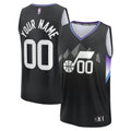 Youth Utah Jazz Fanatics Black Fast Break Custom Replica Jersey - Statement Edition product image 1, provided for visual