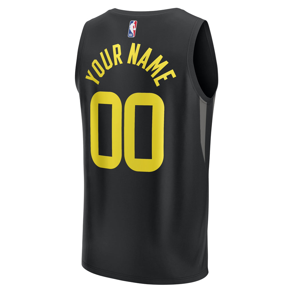Youth Utah Jazz Fanatics Black Fast Break Replica Custom Jersey - Statement Edition product image 4, provided for visual