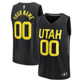 Youth Utah Jazz Fanatics Black Fast Break Replica Custom Jersey - Statement Edition product image 1, provided for visual