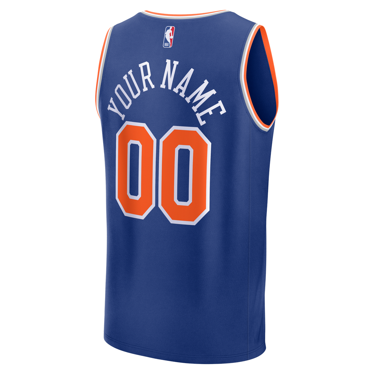 Youth New York Knicks Fanatics Blue 2026 NBA Finals Fast Break Custom Jersey - Icon Edition product image 4, provided for