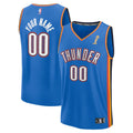 Youth Oklahoma City Thunder Fanatics Blue 2025 NBA Finals Champions Fast Break Replica Custom Jersey - Icon Edition product
