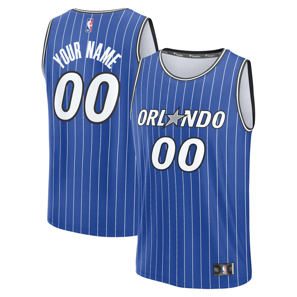 Youth Orlando Magic Fanatics Blue Fast Break Replica Custom Jersey - Icon Edition product image 2, provided for visual