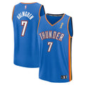 Youth Oklahoma City Thunder Chet Holmgren Fanatics Blue 2025 NBA Finals Champions Fast Break Replica Player Jersey - Icon