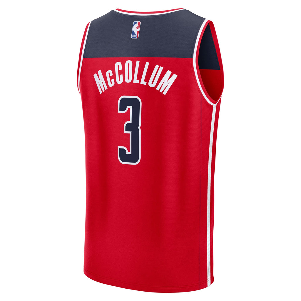 Youth Washington Wizards CJ McCollum Fanatics Red Fast Break Replica Player Jersey - Icon Edition product image 4, provided