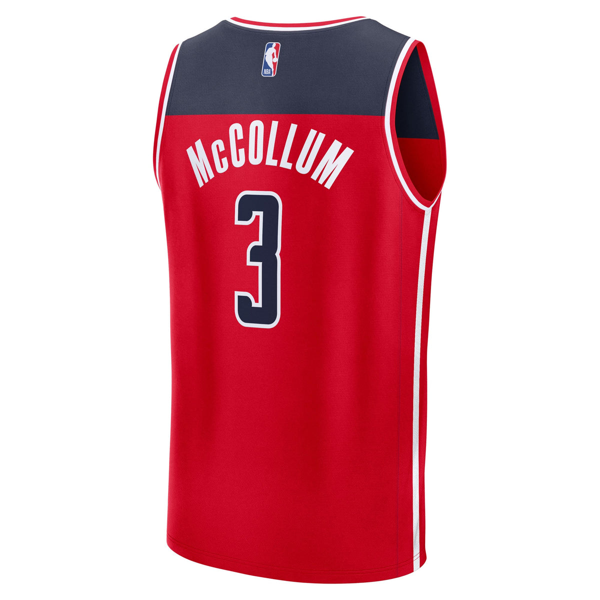 Youth Washington Wizards CJ McCollum Fanatics Red Fast Break Replica Player Jersey - Icon Edition product image 4, provided