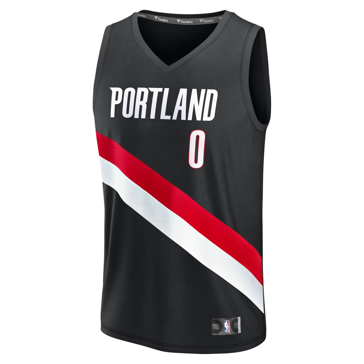 Youth Portland Trail Blazers Damian Lillard Fanatics Black Fast Break Replica Jersey - Icon Edition product image 3,