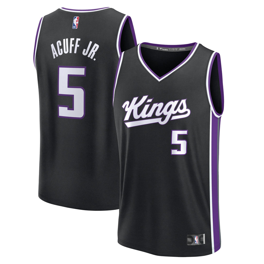 Youth Sacramento Kings Darius Acuff Jr. Fanatics Black Fast Break Replica Jersey - Icon Edition product image 2, provided