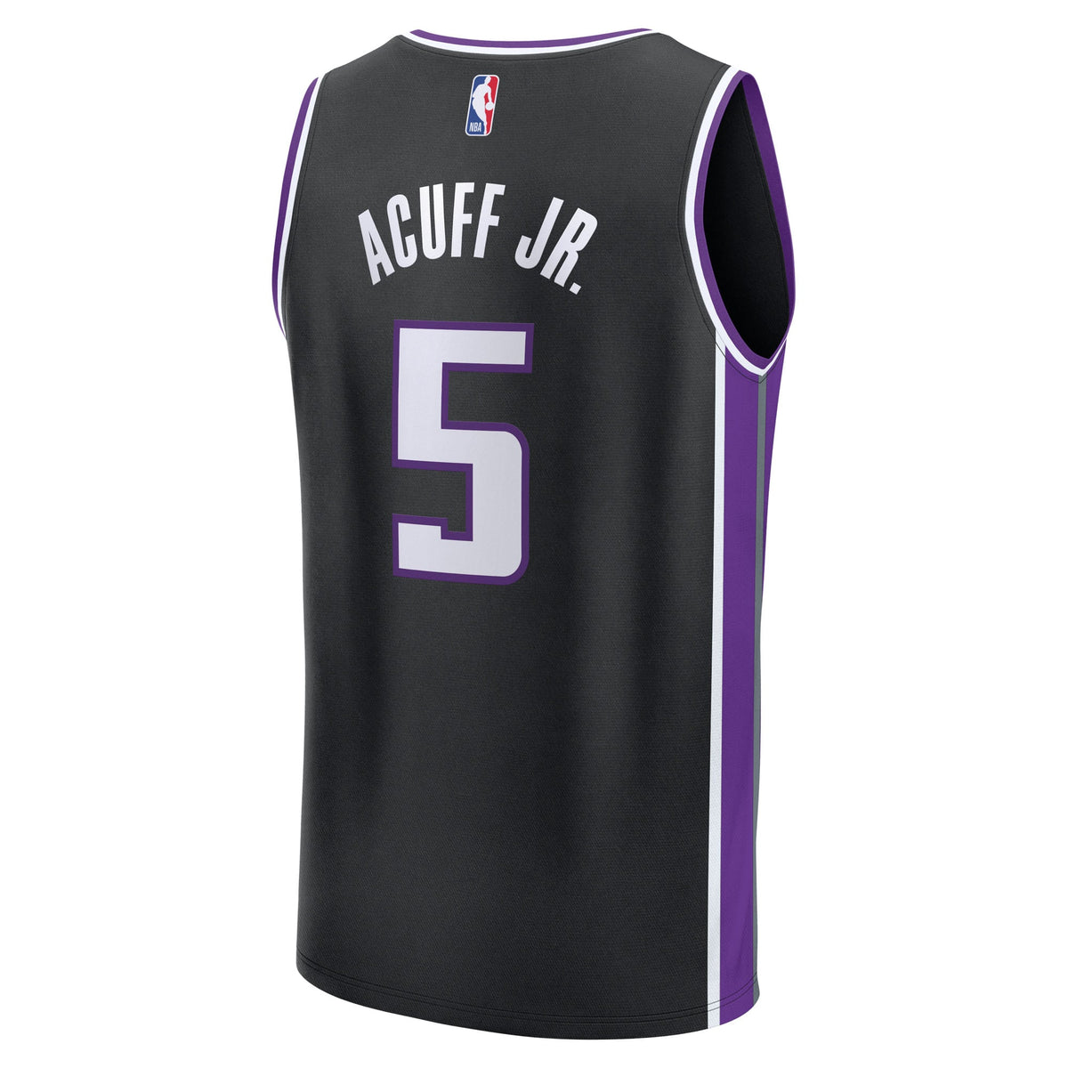 Youth Sacramento Kings Darius Acuff Jr. Fanatics Black Fast Break Replica Jersey - Icon Edition product image 4, provided