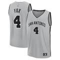 Youth San Antonio Spurs De'Aaron Fox Fanatics Silver Fast Break Jersey - Statement Edition product image 1, provided for