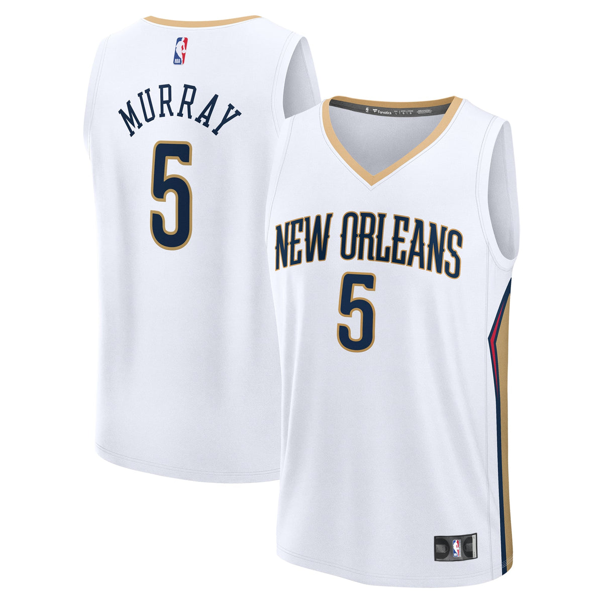 Youth New Orleans Pelicans Dejounte Murray Fanatics White Fast Break Replica Player Jersey - Association Edition product